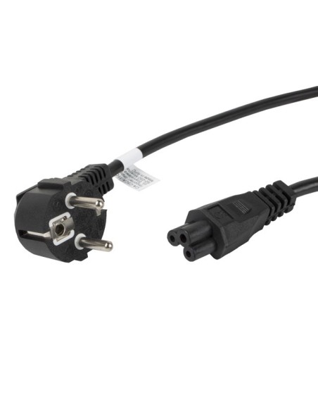 Lanberg CA-C5CA-11CC-0018-BK cable de transmisión Negro 1,8 m CEE7 7 C5 acoplador