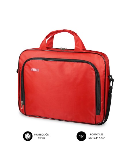 SUBBLIM Maletín Ordenador Oxford Laptop Bag 15,4-16" Red