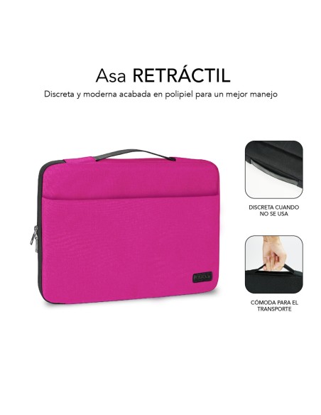 SUBBLIM Funda Ordenador Elegant Laptop Sleeve 15,6" Pink