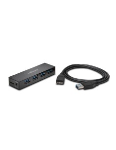 Kensington Cargador y hub USB 3.0 de cuatro puertos UH4000C 2