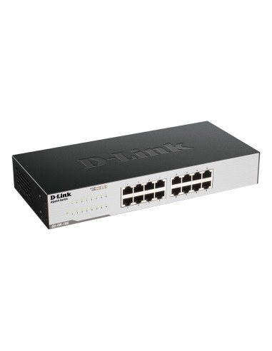 D-Link GO-SW-16G No administrado L2 Gigabit Ethernet (10 100 1000) 1U Negro