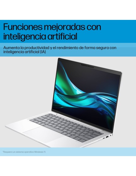 HP EliteBook 1040 G11 Intel Core Ultra 7 155H Portátil 35,6 cm (14") 2.8K 32 GB LPDDR5x-SDRAM 1 TB SSD Wi-Fi 6E (802.11ax)
