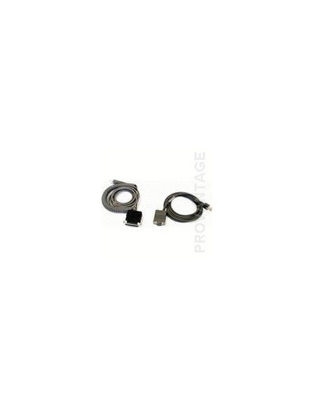 Datalogic CAB-408 RS-232 Pwr Coil 9-Pin Fem cable de serie DB-9 Datalogic CAB-408 RS-232 Pwr Coil 9-Pin Fem cable de serie DB-9
