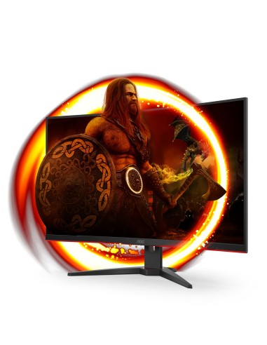 AOC G2 C32G2ZE BK pantalla para PC 80 cm (31.5") 1920 x 1080 Pixeles Full HD LED Negro, Rojo