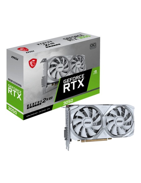 MSI VENTUS RTX 3050 2X XS WHITE 8G OC NVIDIA GeForce RTX 3050 8 GB GDDR6 MSI VENTUS RTX 3050 2X XS WHITE 8G OC NVIDIA GeForce RTX 3050 8 GB GDDR6