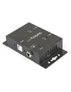 StarTech.com Concentrador Hub Industrial de 2 Puertos Serie Serial RS232 a USB Montaje Riel DIN Pared 2