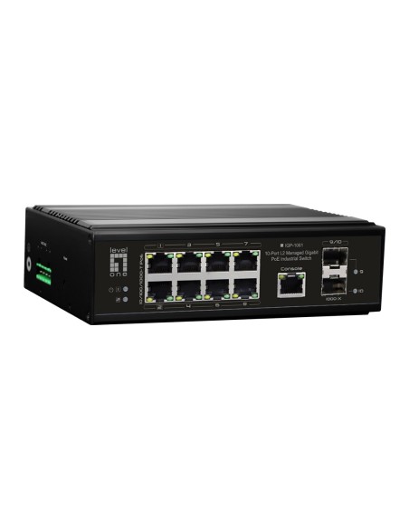 LevelOne IGP-1061 switch Gestionado L2 Gigabit Ethernet (10 100 1000) Energía sobre Ethernet (PoE) Negro