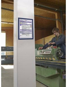 Durable 4872-07 marco magnético A4 Azul 2