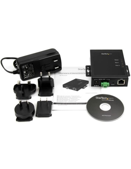 StarTech.com Servidor de Dispositivos Serie a IP de 2 Puertos RS232 - De Metal StarTech.com Servidor de Dispositivos Serie a IP de 2 Puertos RS232 - De Metal