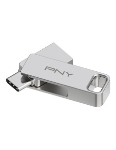 PNY DUO LINK unidad flash USB 64 GB USB Type-A   USB Type-C 3.2 Gen 1 (3.1 Gen 1) Acero inoxidable 2