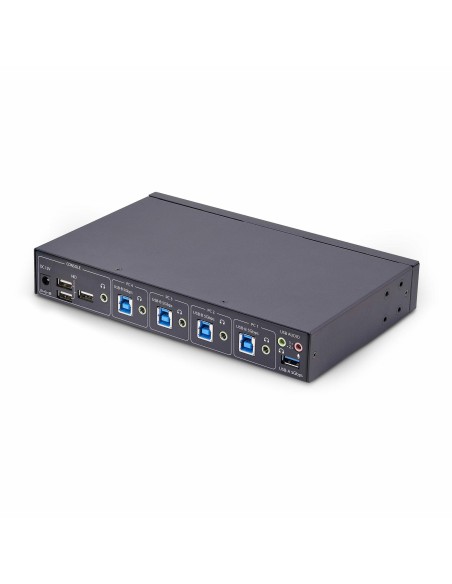 StarTech.com Switch KM USB 4 Puertos con Conmutación por Ratón - Conmutador KM USB 3.0 de Teclado y Ratón para 4 Ordenadores - StarTech.com Switch KM USB 4 Puertos con Conmutación por Ratón - Conmutador KM USB 3.0 de Teclado y Ratón para 4 Ordenadores -