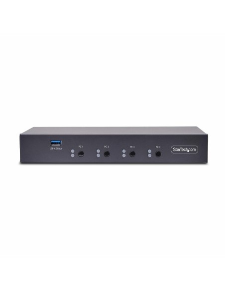 StarTech.com Switch KM USB 4 Puertos con Conmutación por Ratón - Conmutador KM USB 3.0 de Teclado y Ratón para 4 Ordenadores - StarTech.com Switch KM USB 4 Puertos con Conmutación por Ratón - Conmutador KM USB 3.0 de Teclado y Ratón para 4 Ordenadores -