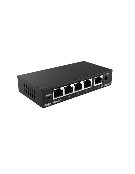 Ruijie Networks RG-ES205GC switch Gestionado L2 Gigabit Ethernet (10 100 1000) Negro Ruijie Networks RG-ES205GC switch Gestionado L2 Gigabit Ethernet (10 100 1000) Negro