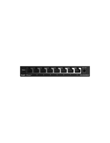 Ruijie Networks RG-ES208GC switch Gestionado L2 Gigabit Ethernet (10 100 1000) Gris