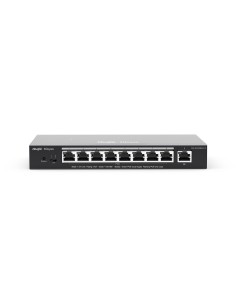 Ruijie Networks RG-ES209GC-P switch Gestionado Gigabit Ethernet (10 100 1000) Energía sobre Ethernet (PoE) Negro