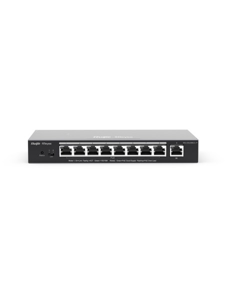 Ruijie Networks RG-ES209GC-P switch Gestionado Gigabit Ethernet (10 100 1000) Energía sobre Ethernet (PoE) Negro Ruijie Networks RG-ES209GC-P switch Gestionado Gigabit Ethernet (10 100 1000) Energía sobre Ethernet (PoE) Negro