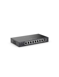 Ruijie Networks RG-ES209GC-P switch Gestionado Gigabit Ethernet (10 100 1000) Energía sobre Ethernet (PoE) Negro 2
