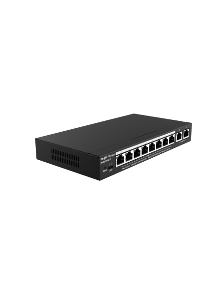 Ruijie Networks RG-ES210GC-LP switch Gestionado L2 Gigabit Ethernet (10 100 1000) Energía sobre Ethernet (PoE) Negro