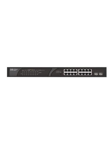 Ruijie Networks RG-ES118GS-P switch No administrado Gigabit Ethernet (10 100 1000) Energía sobre Ethernet (PoE) Negro