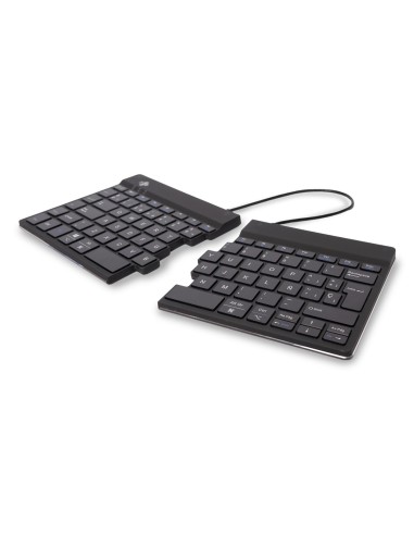 R-Go Tools Teclado ergonómico R-Go Split Break con software de pausa, teclado dividido ergonómico, QWERTY (ES), bluetooth, negro