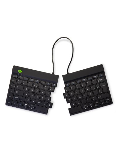 R-Go Tools Teclado ergonómico R-Go Split Break con software de pausa, teclado dividido ergonómico, QWERTY (ES), bluetooth, negro