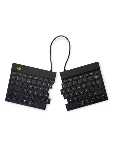 R-Go Tools Teclado ergonómico R-Go Split Break con software de pausa, teclado dividido ergonómico, QWERTY (ES), bluetooth, negro R-Go Tools Teclado ergonómico R-Go Split Break con software de pausa, teclado dividido ergonómico, QWERTY (ES), bluetooth, negro