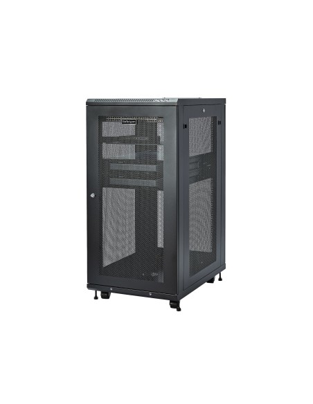 StarTech.com Armario Rack para Servidores 24U 19" 4 Columnas - Rack de Servidores con Cerradura y Seguro - Rack con Ruedas y StarTech.com Armario Rack para Servidores 24U 19" 4 Columnas - Rack de Servidores con Cerradura y Seguro - Rack con Ruedas y