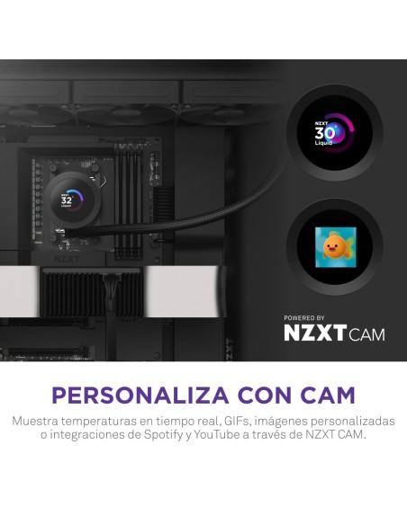 NZXT Kraken Plus 360 Procesador Sistema de refrigeración líquida todo en uno 12 cm Negro