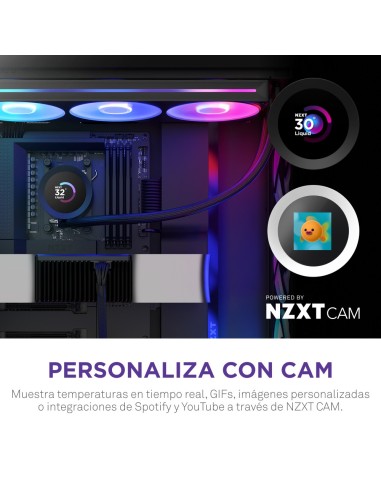 NZXT Kraken Plus 360 RGB Procesador Sistema de refrigeración líquida todo en uno Negro 1 pieza(s)