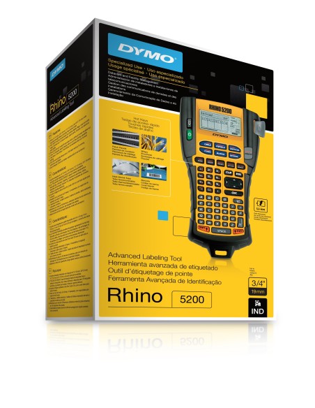 DYMO RHINO 5200 impresora de etiquetas Transferencia térmica 180 x 180 DPI 10 mm s ABC DYMO RHINO 5200 impresora de etiquetas Transferencia térmica 180 x 180 DPI 10 mm s ABC