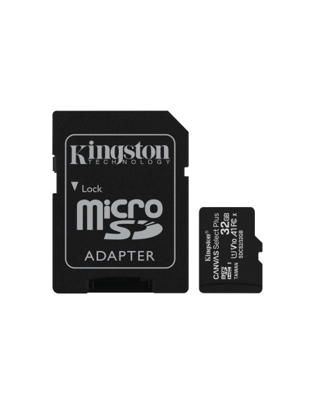 Kingston Technology Canvas Select Plus 32 GB MicroSDHC UHS-I Clase 10 Kingston Technology Canvas Select Plus 32 GB MicroSDHC UHS-I Clase 10