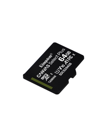 Kingston Technology Canvas Select Tarjeta micSDHC Plus 100R A1 C10 de 64 GB + ADP
