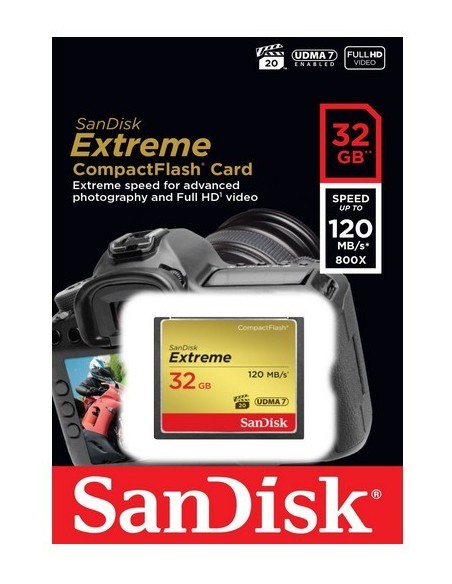SanDisk 32GB Extreme CompactFlash SanDisk 32GB Extreme CompactFlash