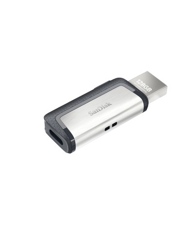 SanDisk Ultra Dual Drive USB Type-C unidad flash USB 128 GB USB Type-A   USB Type-C 3.2 Gen 1 (3.1 Gen 1) Negro, Plata