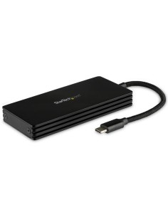 StarTech.com Caja USB 3.1 (10Gbps) USB-C para SSD M.2 SATA - Caja Externa Portátil para Disco USB Tipo C - de Aluminio