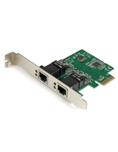 StarTech.com Adaptador Tarjeta de Red NIC PCI Express PCI-E de 2 Puertos Ethernet Gigabit RJ45