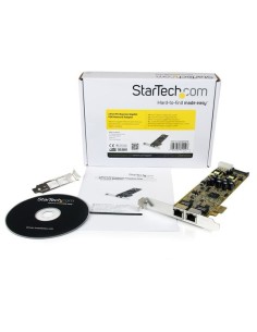 StarTech.com Tarjeta Adaptador de Red PoE PSE PCI Express PCIe Gigabit Ethernet con 2 Puertos RJ45