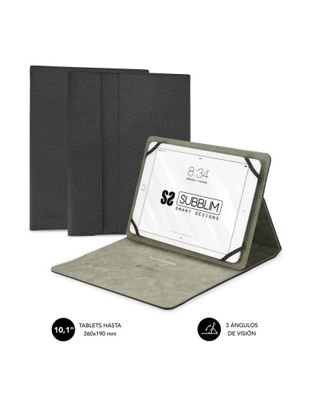 SUBBLIM Funda Tablet Clever Stand Tablet Case 10,1" Black SUBBLIM Funda Tablet Clever Stand Tablet Case 10,1" Black