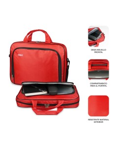 SUBBLIM Maletín Ordenador Oxford Laptop Bag 15,4-16" Red 2