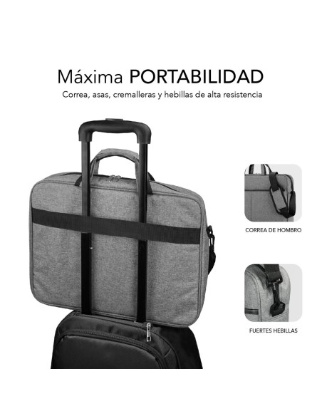 SUBBLIM Maletín Ordenador Elite Laptop Bag 15,6" Grey SUBBLIM Maletín Ordenador Elite Laptop Bag 15,6" Grey