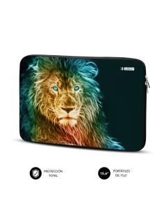 SUBBLIM Funda Ordenador Neopreno Trendy Sleeve Neo Lion 15,6" 2