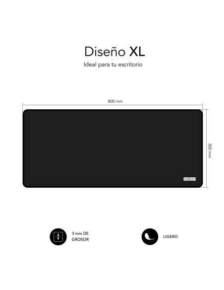 SUBBLIM Alfombrilla con Ratón Harmony Pack Mousepad XL + Wireless Mouse Black SUBBLIM Alfombrilla con Ratón Harmony Pack Mousepad XL + Wireless Mouse Black