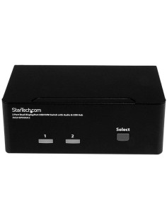 StarTech.com Switch Conmutador KVM de 2 Puertos DisplayPort - 4K 60Hz 2