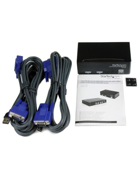StarTech.com Conmutador Switch Profesional KVM 2 Puertos Vídeo VGA - USB - Hasta 1920x1440 StarTech.com Conmutador Switch Profesional KVM 2 Puertos Vídeo VGA - USB - Hasta 1920x1440