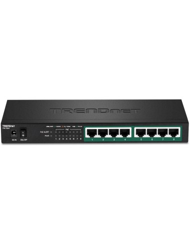 Trendnet TPE-TG84 switch No administrado Gigabit Ethernet (10 100 1000) Energía sobre Ethernet (PoE) Negro