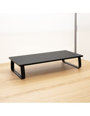 TooQ Soporte Elevador Multiusos para Monitor Portátil, Negro