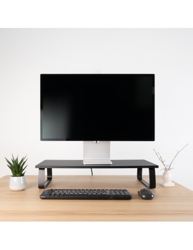 TooQ Soporte Elevador Multiusos para Monitor Portátil, Negro