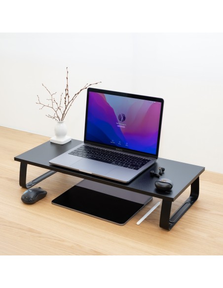 TooQ Soporte Elevador Multiusos para Monitor Portátil, Negro TooQ Soporte Elevador Multiusos para Monitor Portátil, Negro