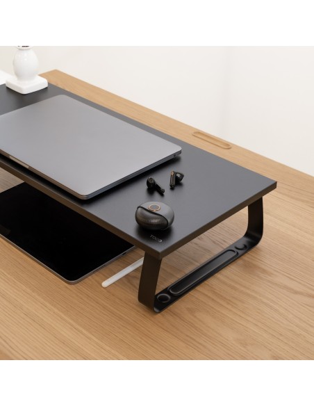 TooQ Soporte Elevador Multiusos para Monitor Portátil, Negro TooQ Soporte Elevador Multiusos para Monitor Portátil, Negro