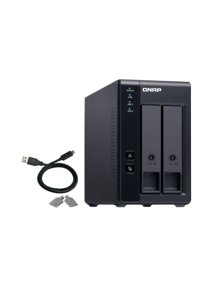 QNAP TR-002 caja para disco duro externo Carcasa de disco duro SSD Negro 2.5 3.5" QNAP TR-002 caja para disco duro externo Carcasa de disco duro SSD Negro 2.5 3.5"